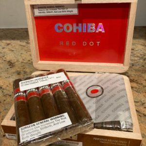 Cohiba Red Dot Robustos and box of pequenos