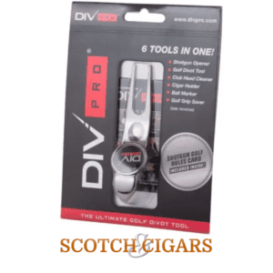 Golf divot tool and cigar holder
