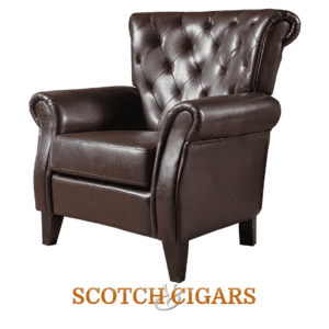 Leather chair for cigar room