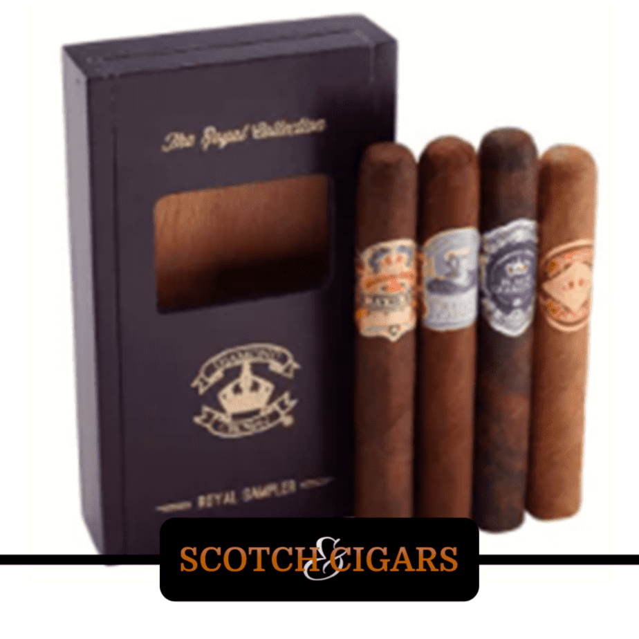 Four cigars in a gift box