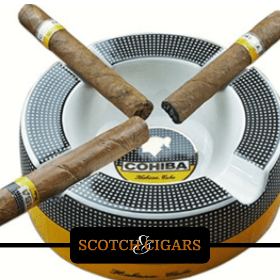 Cohiba styled cigar ashtray