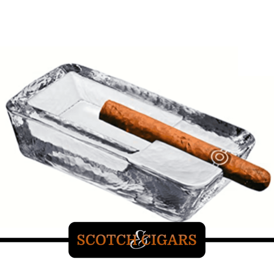glass ashtray for one cigar