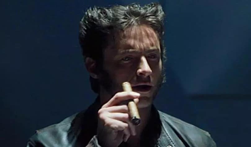 Wolverine Hugh Jackman smoking